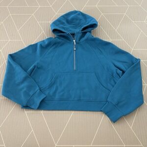 NEW‎ Lululemon Scuba Oversized Half-Zip Hoodie Size XL/XXL Hawaiian Blue LW3HTOS